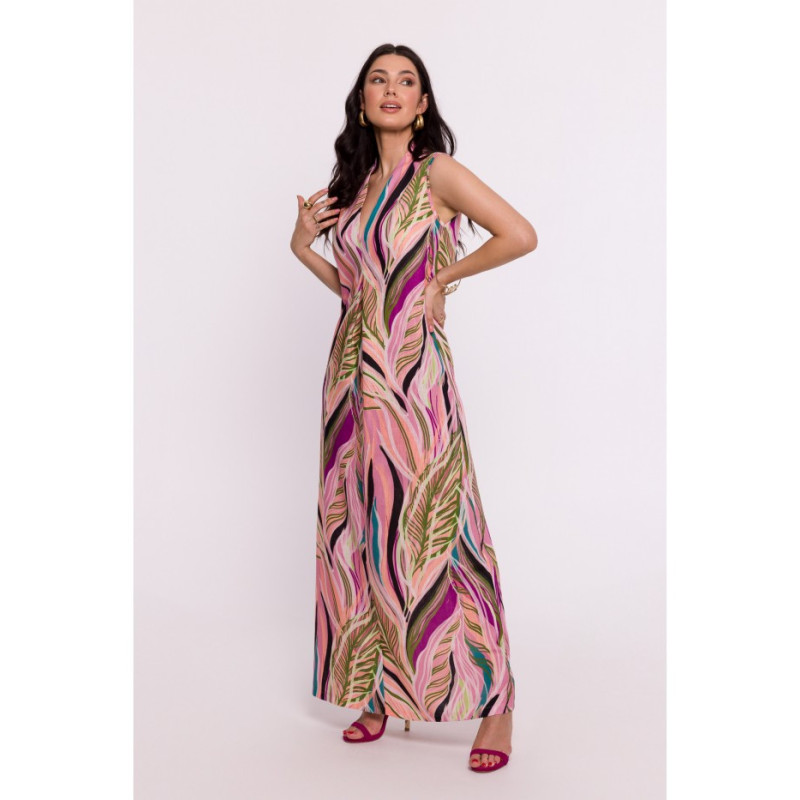 B283 Patterned maxi dress - model 3