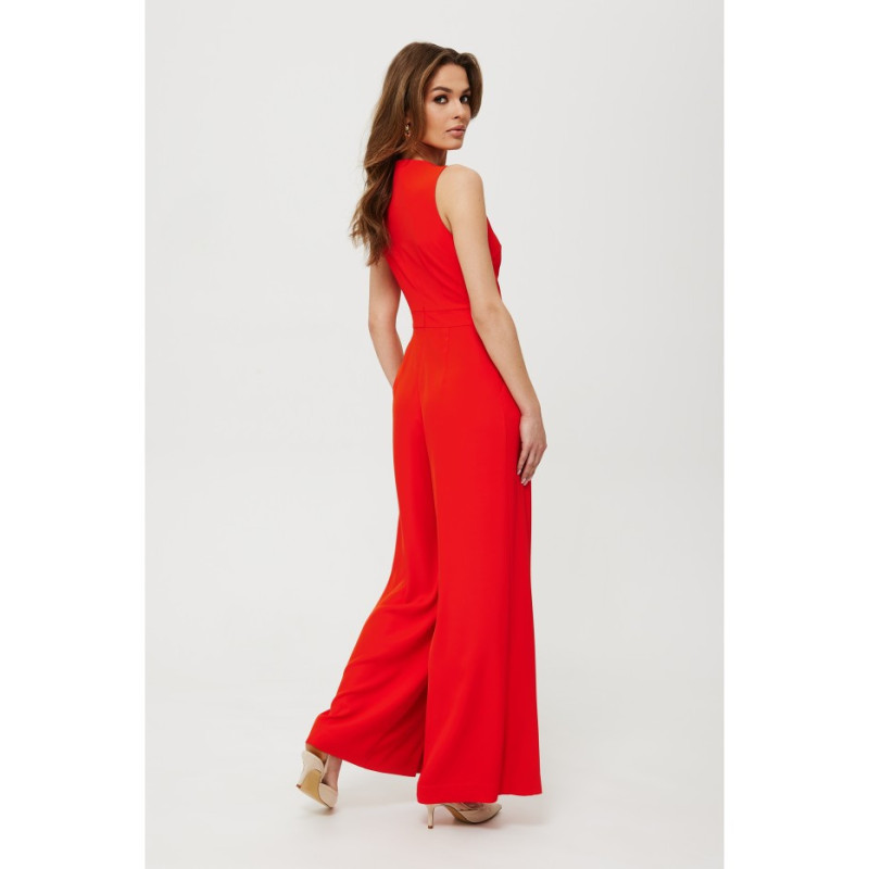 K184 Wide-legged jumpsuit - coral