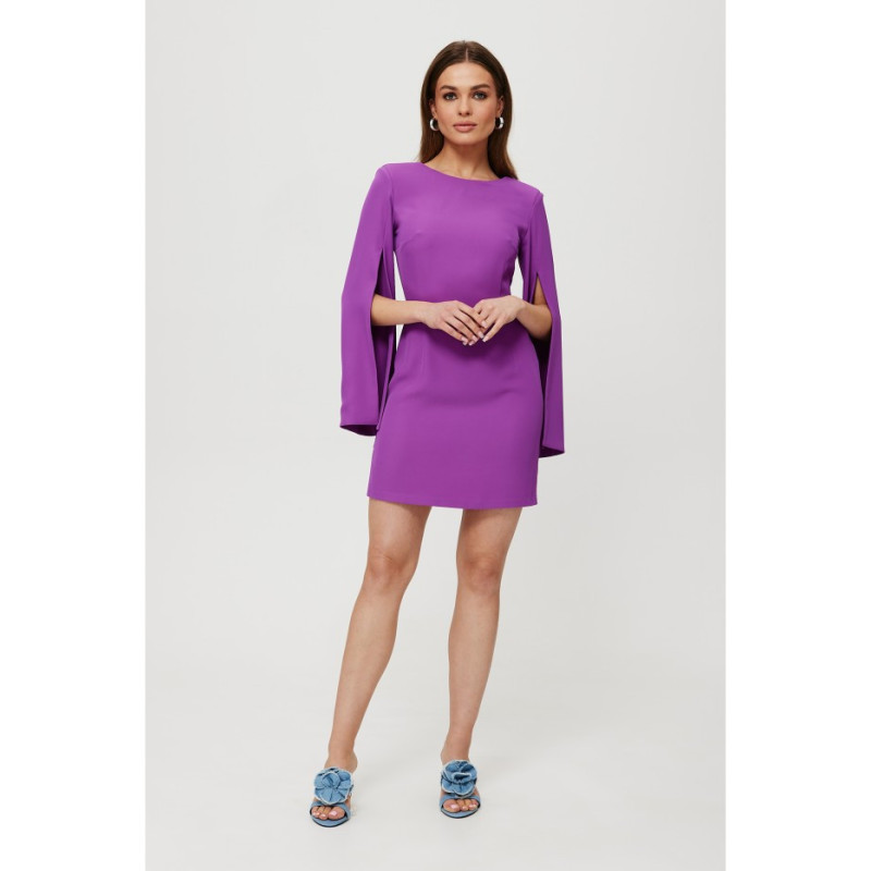 K190 Dress with slit sleeves - lavender