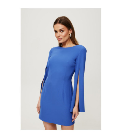 K190 Dress with slit sleeves - blue