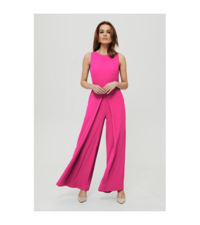 K184 Wide-legged jumpsuit - fuchsia