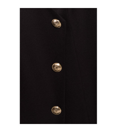 M793 Jacket dress with gold buttons - black