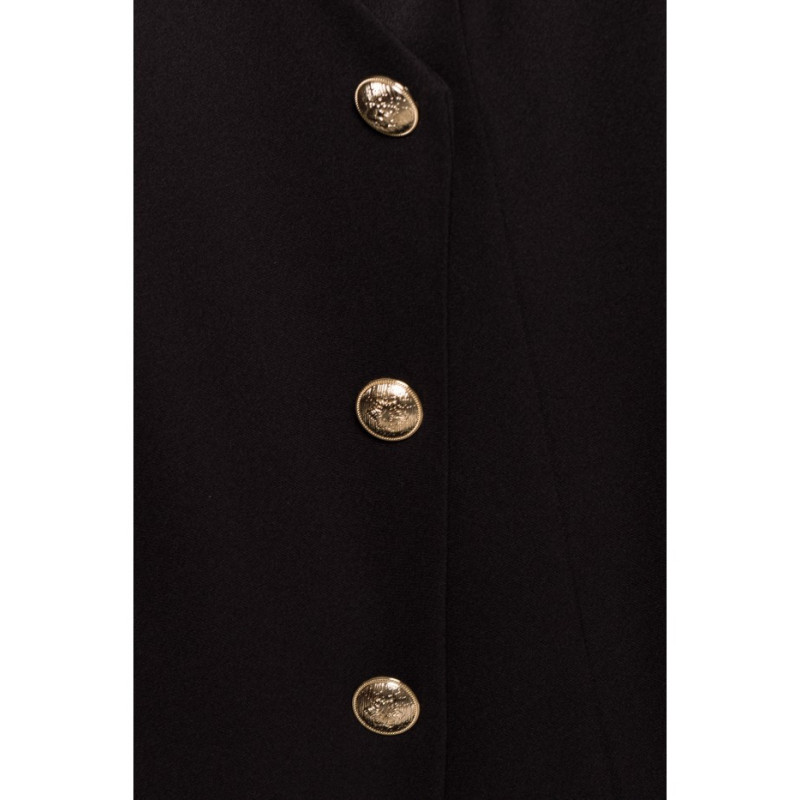 M793 Jacket dress with gold buttons - black