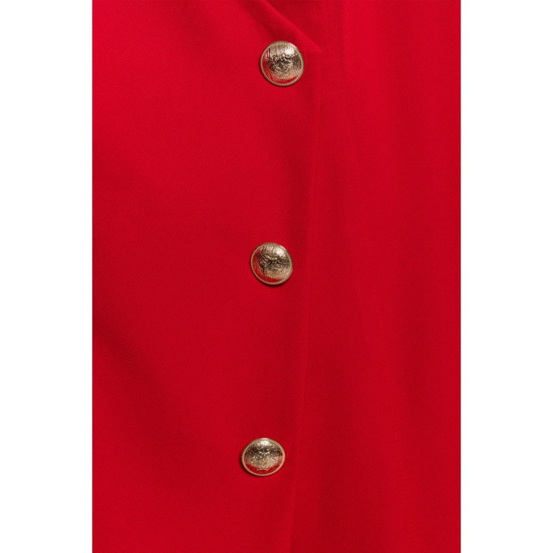 M793 Jacket dress with gold buttons - red