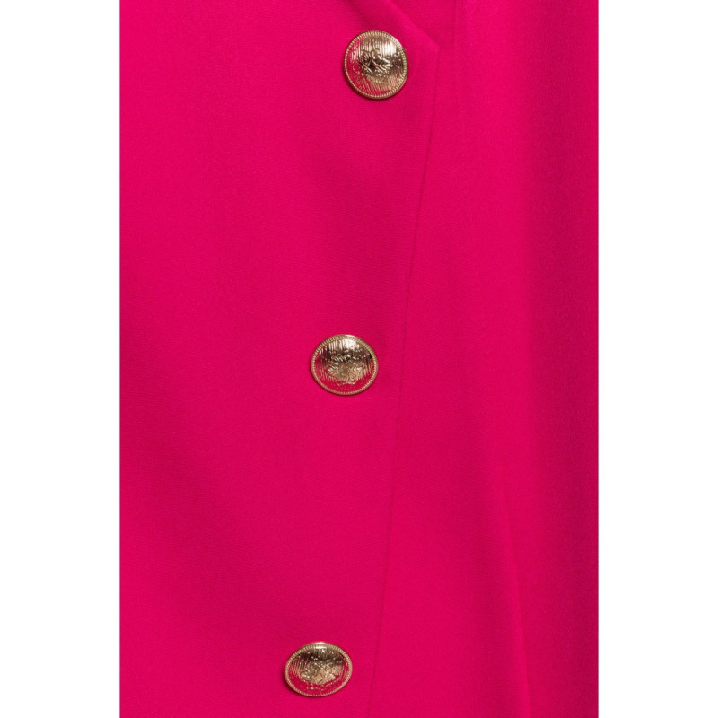 M793 Jacket dress with gold buttons - fuchsia