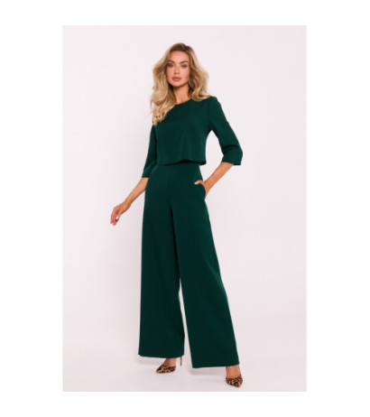 M798 Jumpsuit with double top - bottle green