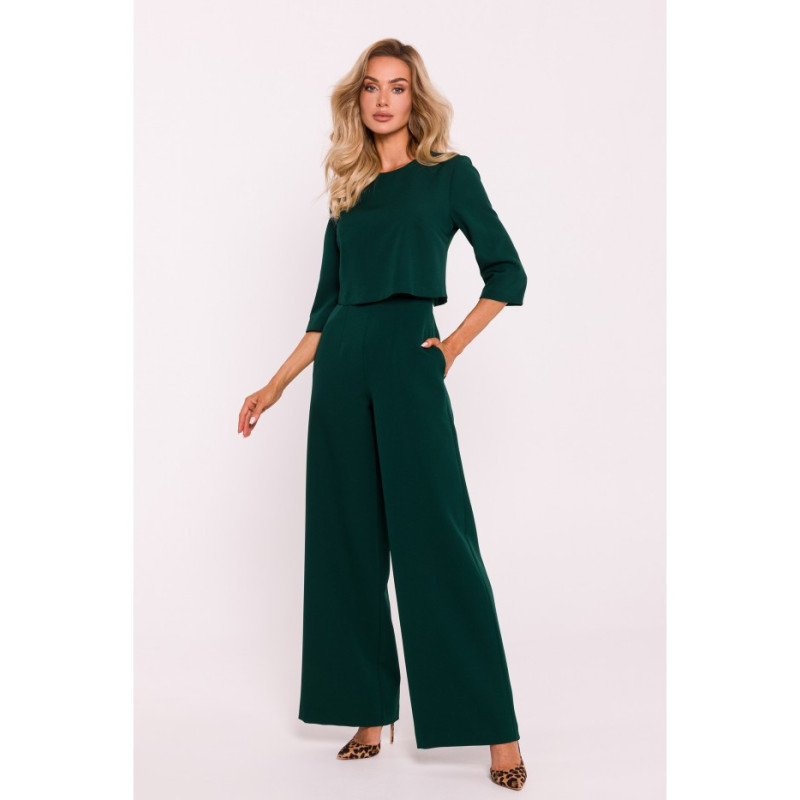 M798 Jumpsuit with double top - bottle green