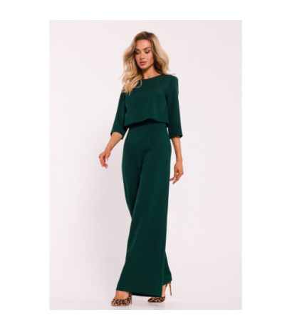 M798 Jumpsuit with double top - bottle green