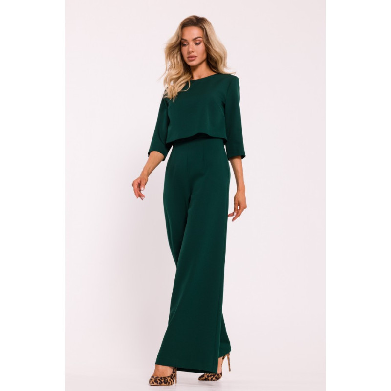 M798 Jumpsuit with double top - bottle green