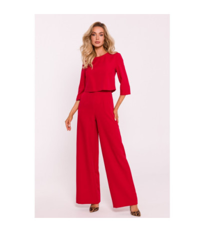 M798 Jumpsuit with double top - red