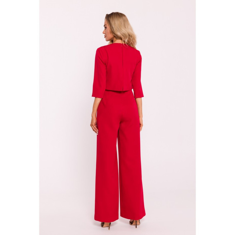 M798 Jumpsuit with double top - red