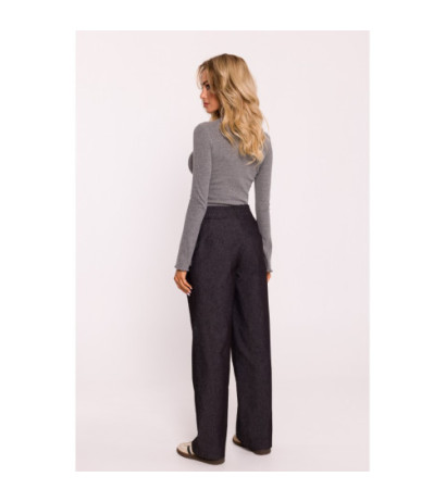 M799 Pants with wide legs - graphite