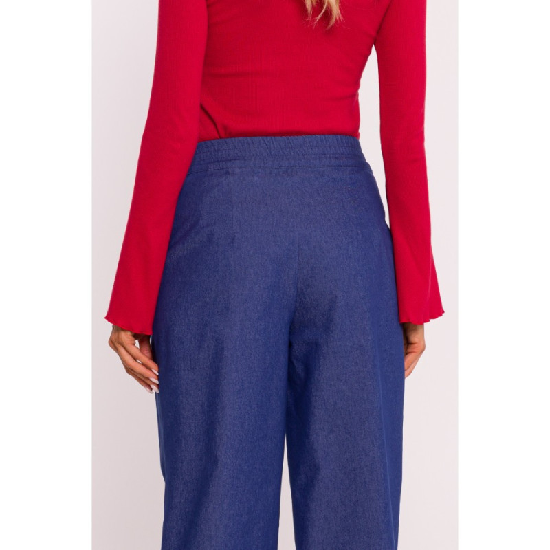 M799 Pants with wide legs - blue