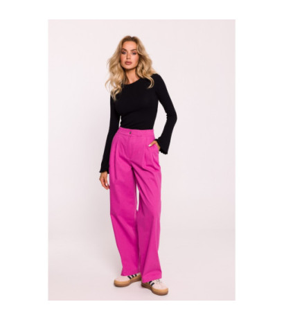 M799 Pants with wide legs - pink