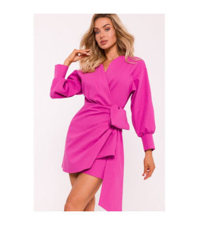 M802 Mini dress with tie - pink