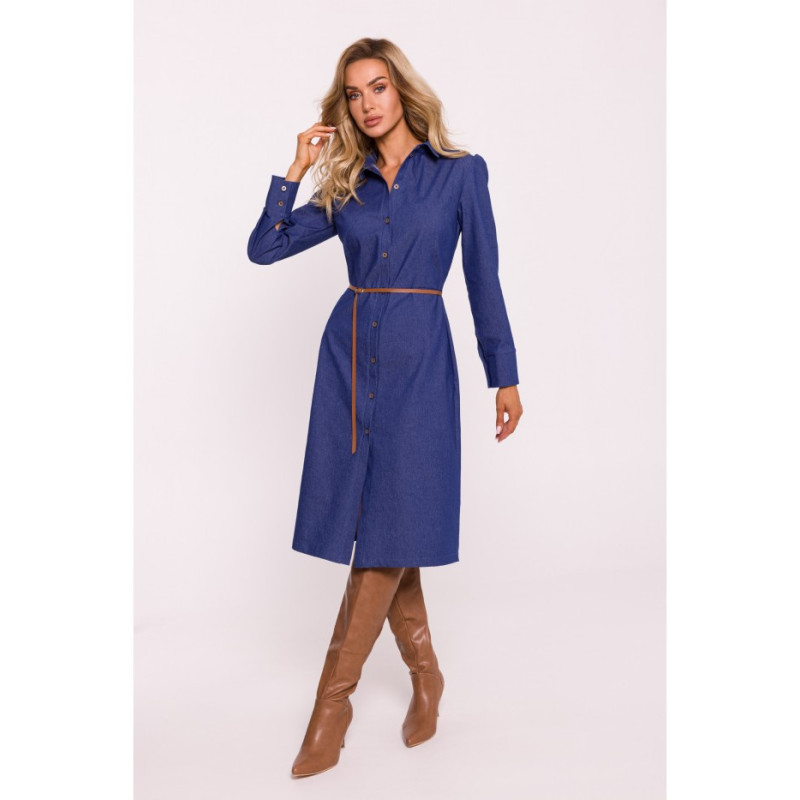 M804 Shirt cut dress - blue