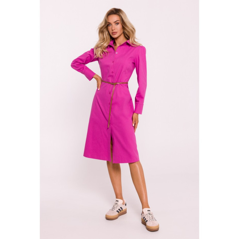 M804 Shirt cut dress - pink