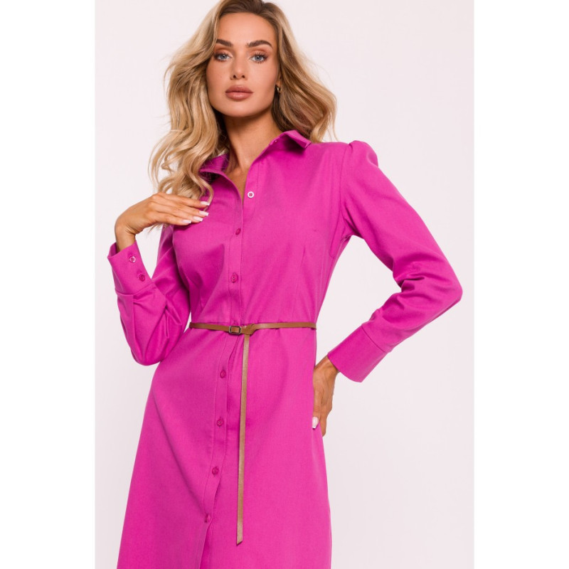 M804 Shirt cut dress - pink