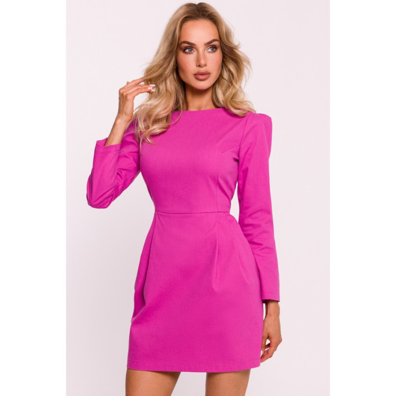 M805 Mini dress with long sleeves - pink