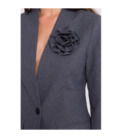 S370 Jacket with flower - gray