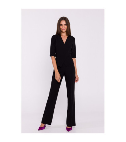 S377 Basque jumpsuit - black