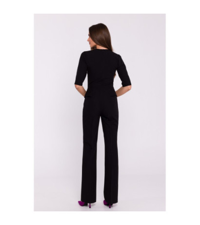 S377 Basque jumpsuit - black