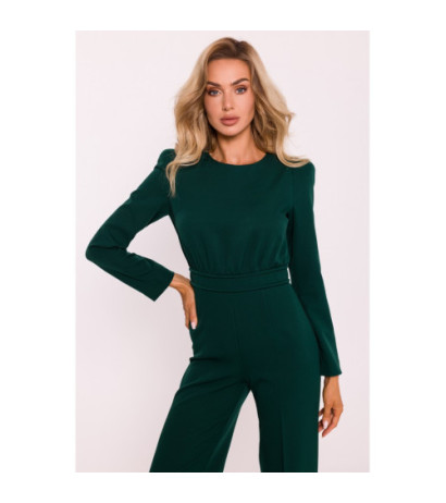 M811 Jumpsuit with waist decoration - bottle green