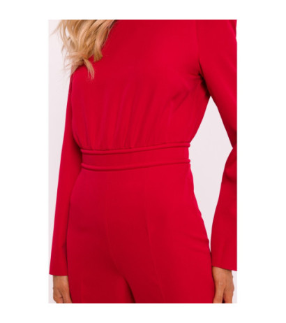 M811 Jumpsuit with waist decoration - red