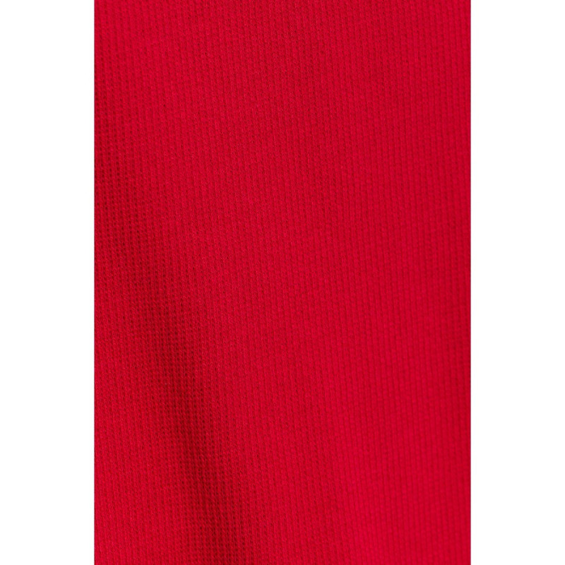 M821 Ribbed dress with extended sleeves - red