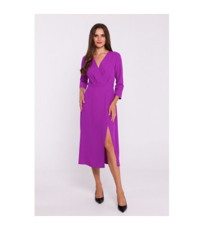 S385 Blush dress with envelope neckline - lavender