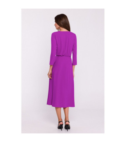 S385 Blush dress with envelope neckline - lavender