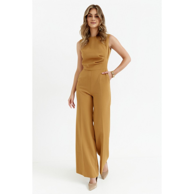 S115 Wide-legged jumpsuit - cinnamon