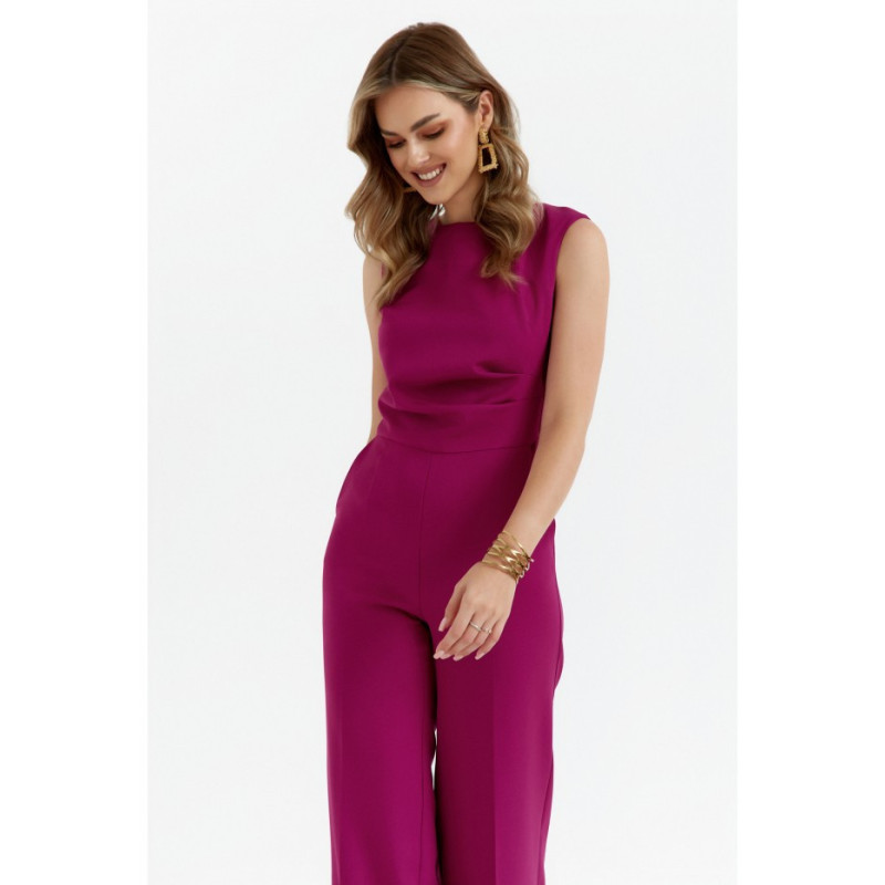 S115 Wide-legged jumpsuit - ruby