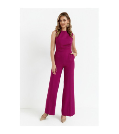 S115 Wide-legged jumpsuit - ruby