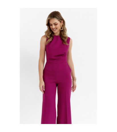 S115 Wide-legged jumpsuit - ruby