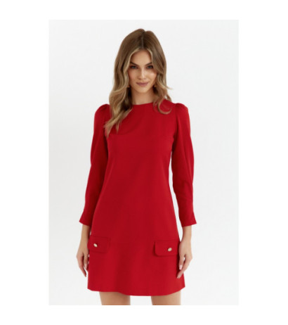 K148 Trapeze dress - red