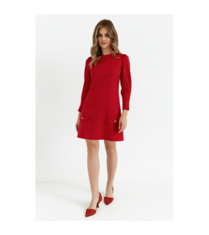 K148 Trapeze dress - red