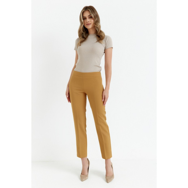 K055 Smooth cigarette pants - cinnamon