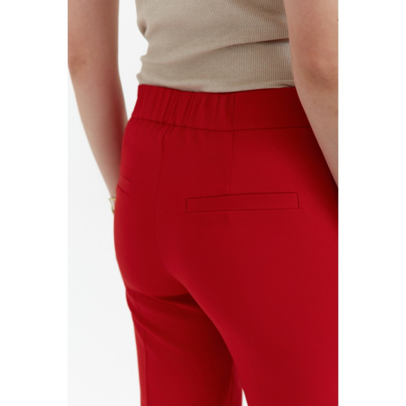 K055 Smooth cigarette pants - red