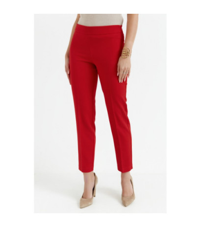 K055 Smooth cigarette pants - red