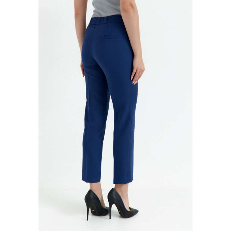 K055 Smooth cigarette pants - navy blue