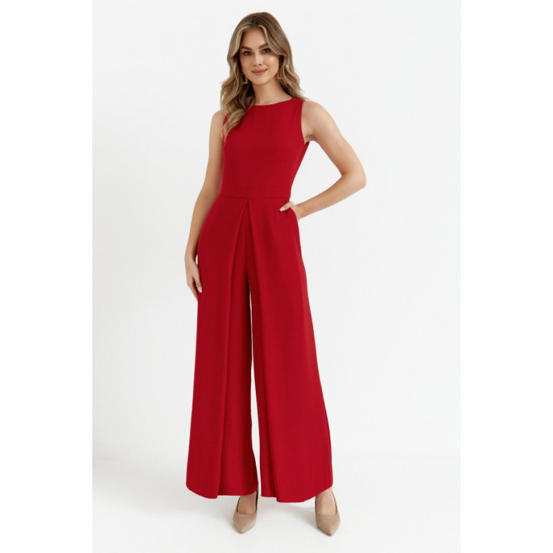 K184 Wide-legged jumpsuit - red