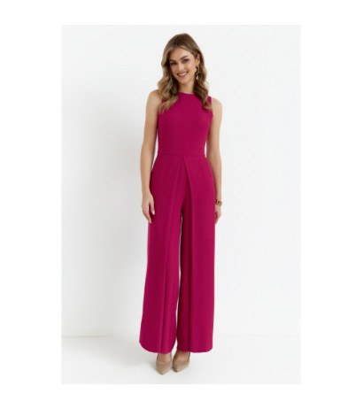 K184 Wide-legged jumpsuit - plum