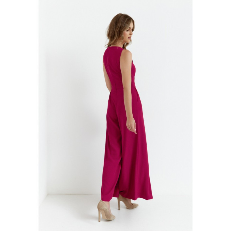 K184 Wide-legged jumpsuit - plum