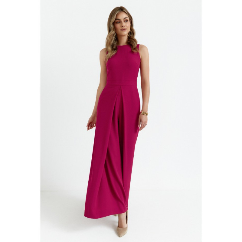 K184 Wide-legged jumpsuit - plum