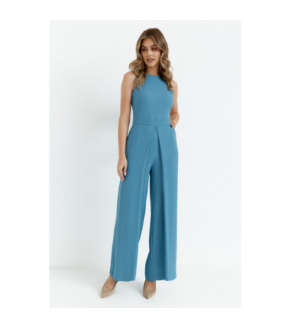 K184 Wide-legged jumpsuit - cold blue