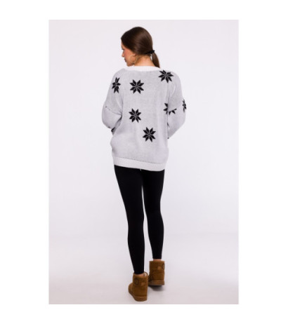 MXS10 Christmas oversize sweater - white