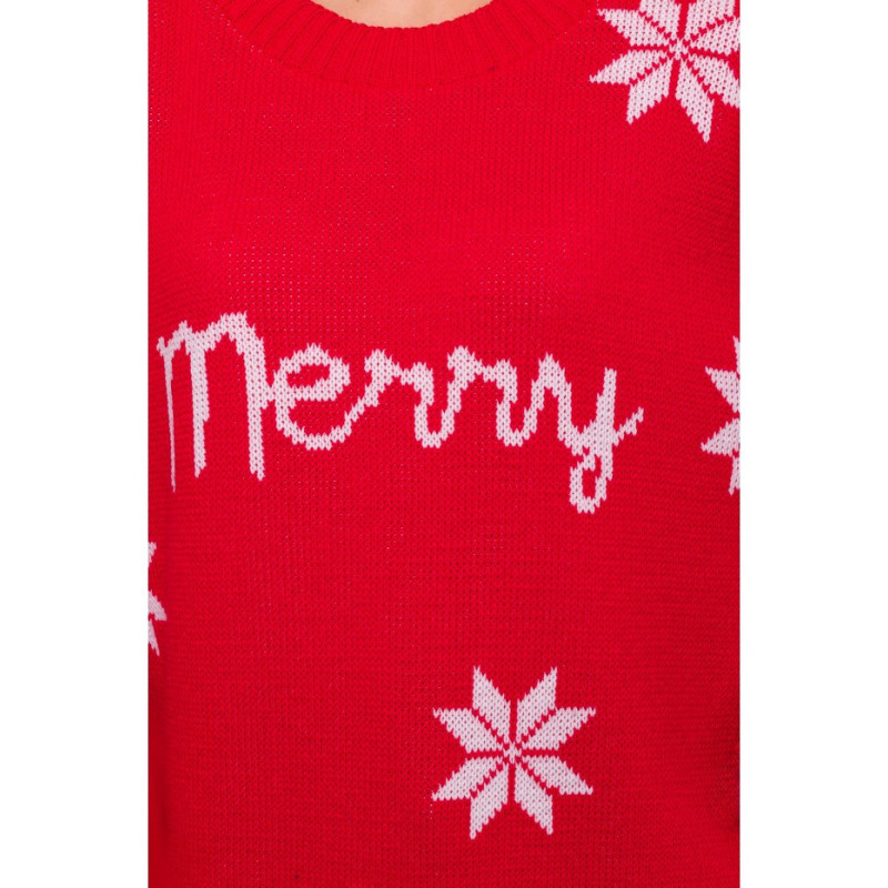 MXS10 Christmas oversize sweater - red