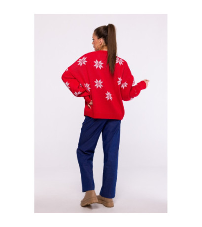 MXS10 Christmas oversize sweater - red