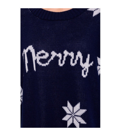 MXS10 Christmas oversize sweater - navy blue